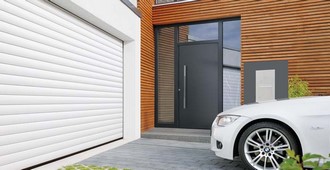 Porte de garage enroulable Hörmann (Rogister-Lacroix à Liège) Porte de garage enroulable Hörmann (Rogister-Lacroix à Liège)